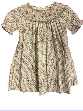 Petite Palace Smocked Cotton Peasant Dress NWT Size 12 months